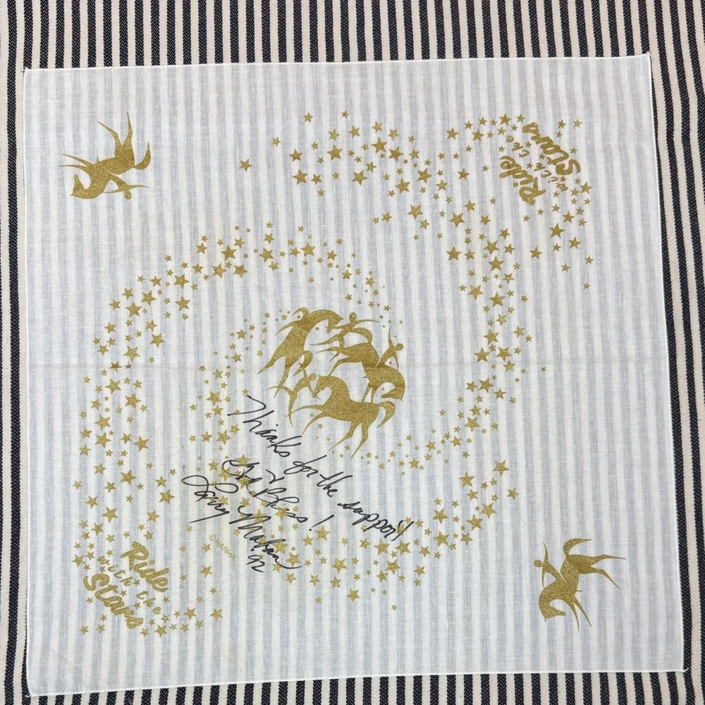 Larry Mahan Autographed Bandana NARHA Ride with the Stars 1992